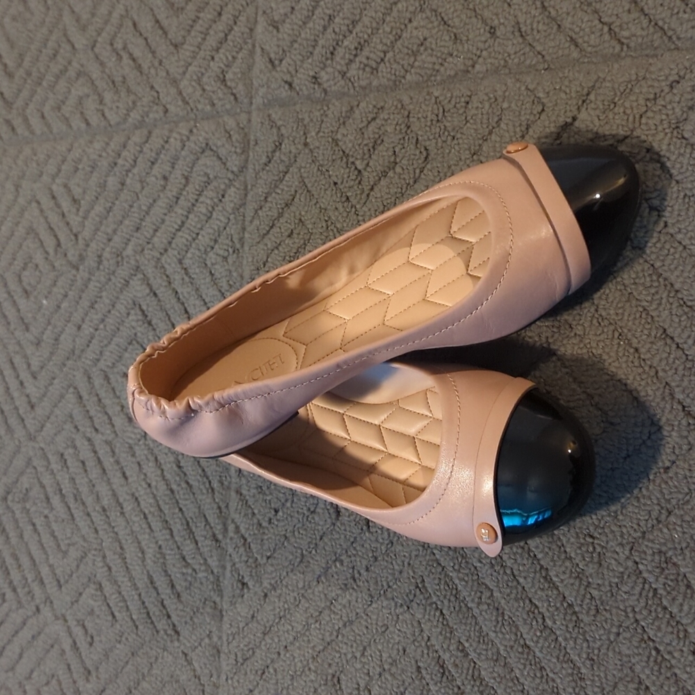 Coach cap toe ballet flats size 9
